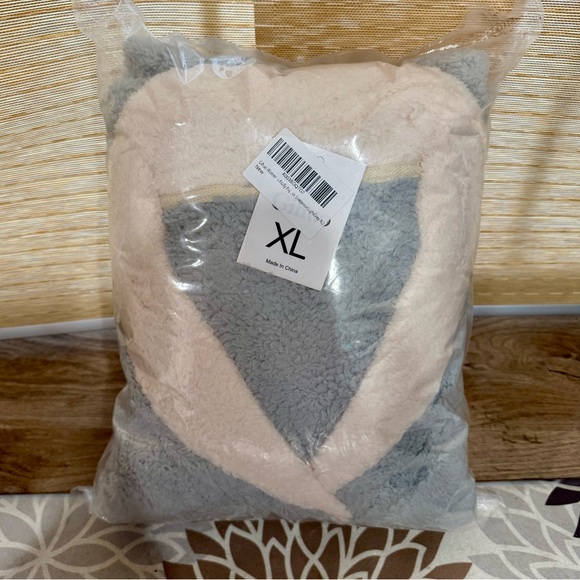 Gihuo Plush Pajama Set grey XL - Picture 6 of 6